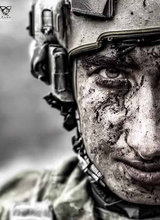 Prompt: special forces soldier, photography, highly detailed, brave, dirty face
