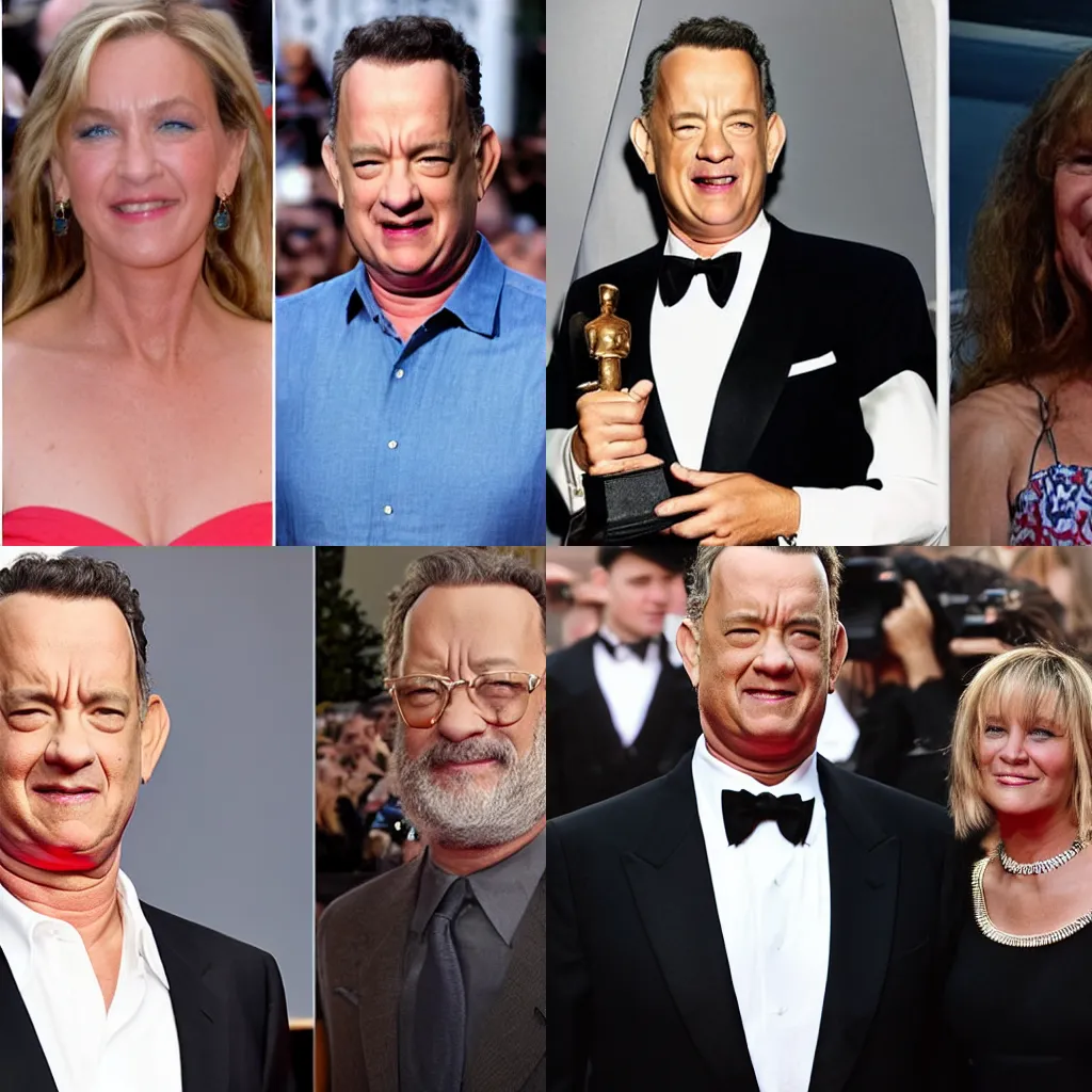 Prompt: Tom Hanks is a beautiful woman and stays strong despite the critics