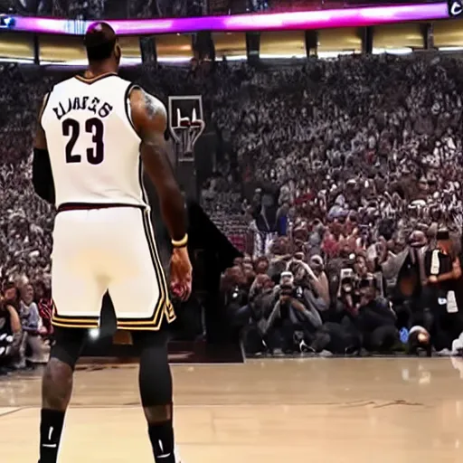 Image similar to LeBron James wearing armor 4K quality