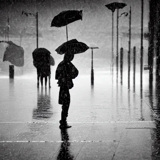 Image similar to rain, award winning black and white photography