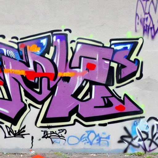 Prompt: graffiti on jumper