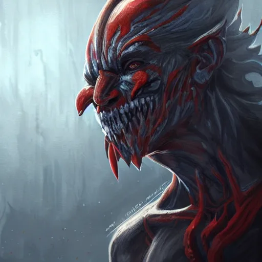 Image similar to Kitava insatiable hunger, path of exile, artstation, concept art, digital painting, highly detailed, portrait