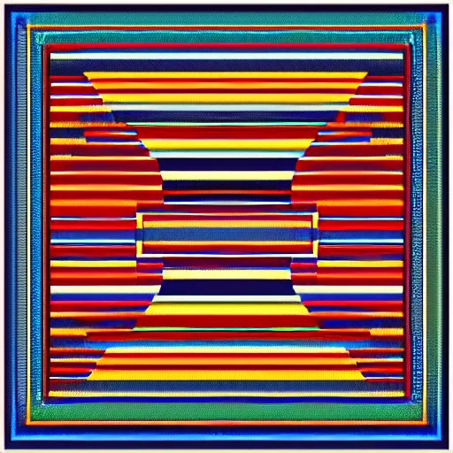 Image similar to an abstract patterned flag for a tribal society