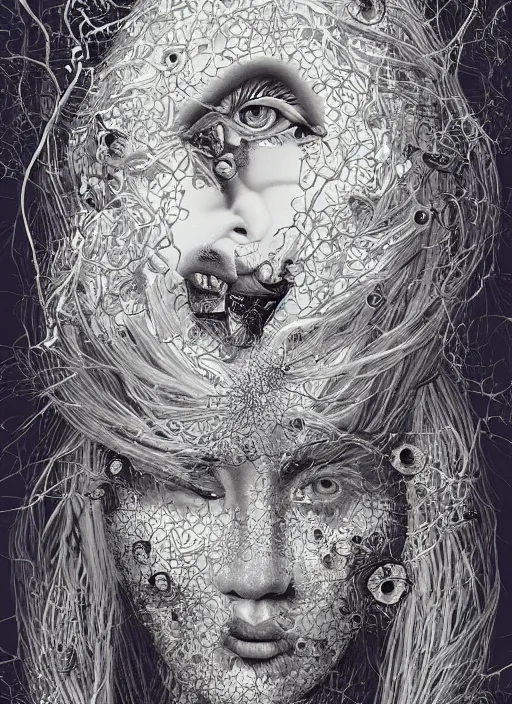 Prompt: Scandinavian goddess painting by Dan Hillier, trending on artstation, artstationHD, artstationHQ, 4k, 8k