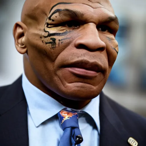 Prompt: mike tyson as a republican congressman