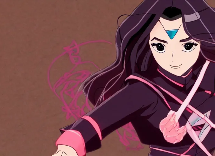 Prompt: gal gadot as nezuko from demon slayer anime