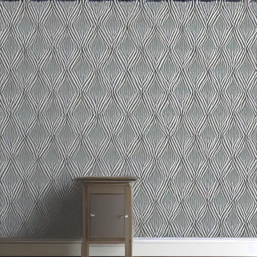 symmetry, repeating pattern silver wall paper. art deco | Stable ...