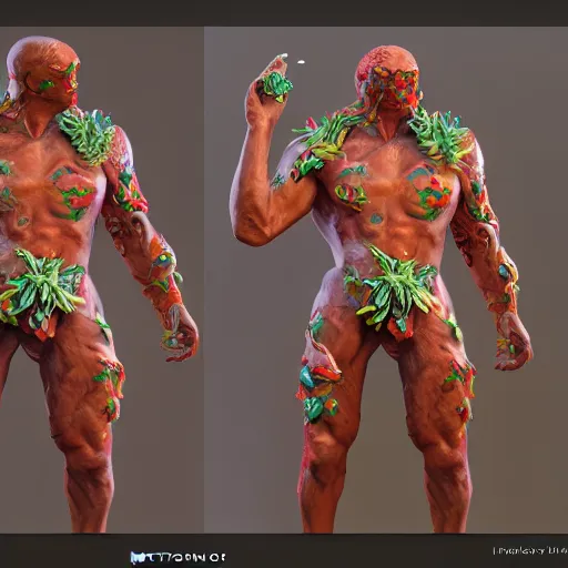 Prompt: man-flower, by Nicholas Safronov, trending on artstation, artstationHD, artstationHQ, unreal engine, 4k, 8k