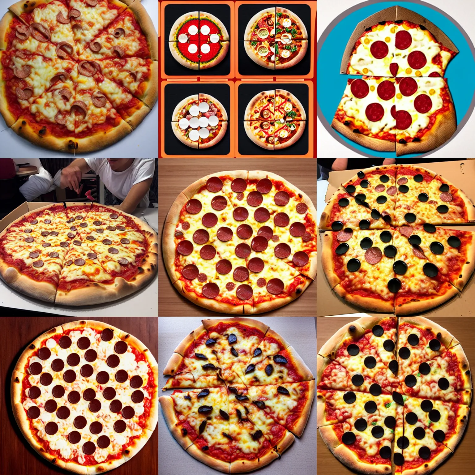Prompt: recursive pizza