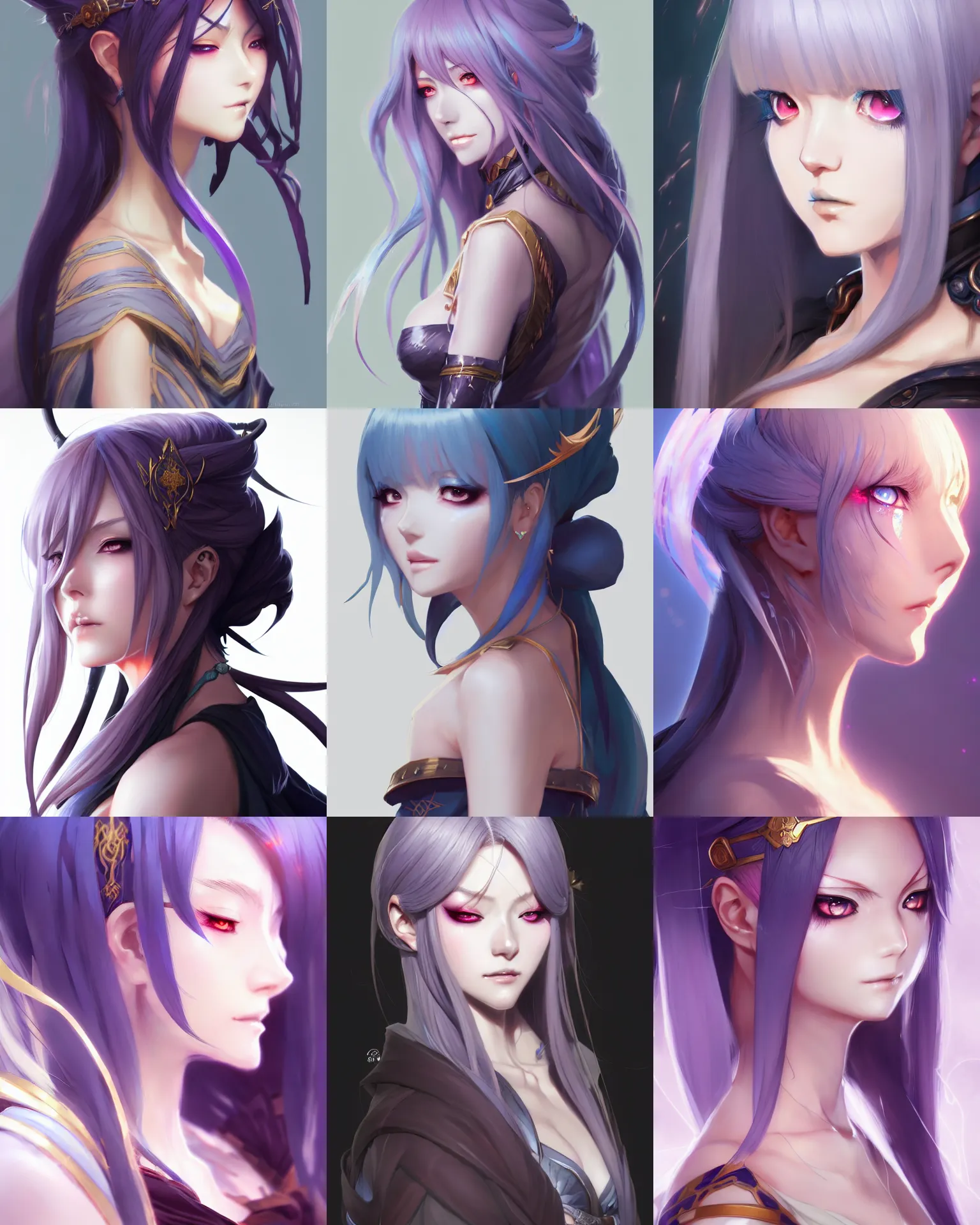 Prompt: character concept art of an anime sorceress, side portrait | | cute - fine - face, pretty face, realistic shaded perfect face, fine details by antilous chao, stanley artgerm lau, wlop, rossdraws, james jean, artgerm, and sakimichan, tranding on artstation