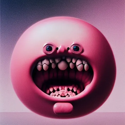 Image similar to pink scream by takashi murakami and zdzisław beksiński, 3d render, octane render, intricately detailed artwork, full 8k high quality resolution, recently just found unknown masterpiece