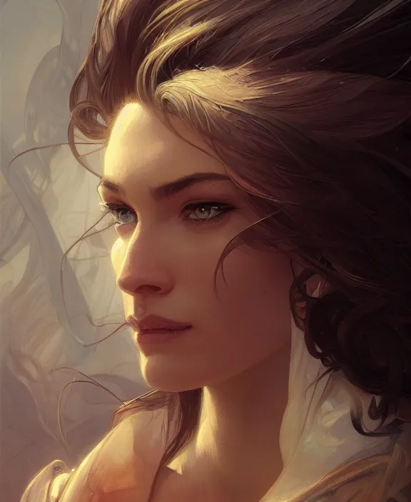 Prompt: portrait close up of guy, concentrated look, symmetry, d & d, fantasy, intricate, elegant, highly detailed, digital painting, artstation, concept art, art by artgerm and greg rutkowski and alphonse mucha, boris vallejo