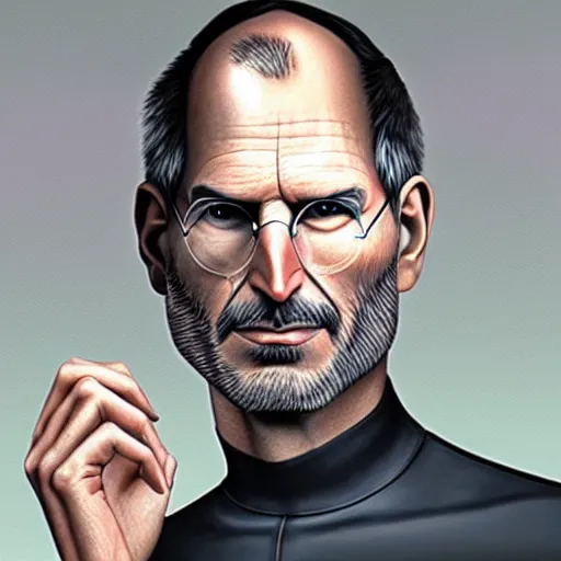 Prompt: the cult of steve jobs, hyper realistic, ultra detailed