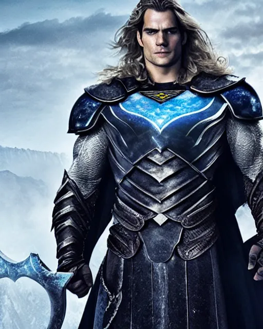 Image similar to promotional image of Henry Cavill as Arthas Menethil