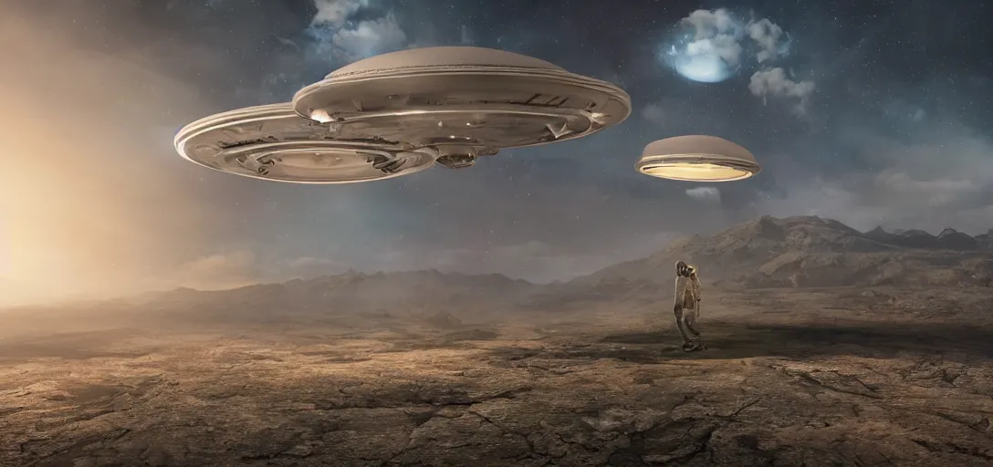 Prompt: A beautiful hyper realistic ultra detailed lifelike matte painting of a UFO abduction, unreal engine, deviantart, flickr, artstation, octane render, textured, colorful, extreme realistic detail, physically based rendering, pbr render, very detailed, volumetric lighting, detailed lighting, octane render, 4k, cinematic lighting, 8k resolution