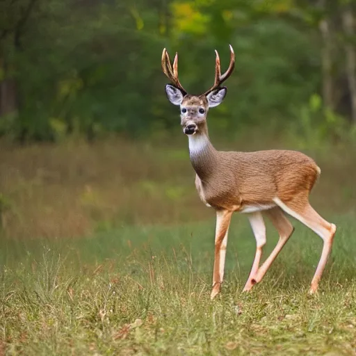 Prompt: deer - puppy nature photography