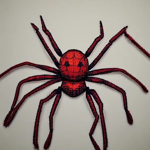 Image similar to an anthropomorphic spider knitting, ultra detailed, 8 k, trending on artstation, award - winning art,