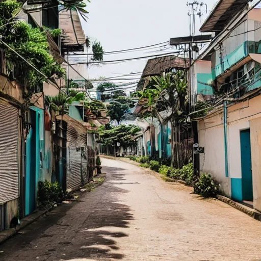 Image similar to a peaceful quiet neighborhood in sao paulo