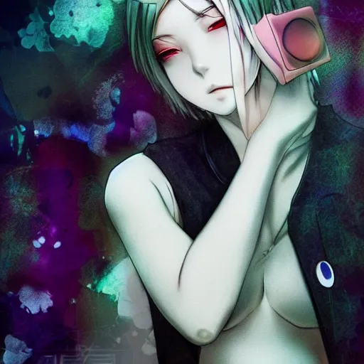 Prompt: heroine, beautiful, sui ishida art manga, hyperrealistic, highly detailed, a real photographic, digital art, digital art, 8 k, character, realistic, portrait