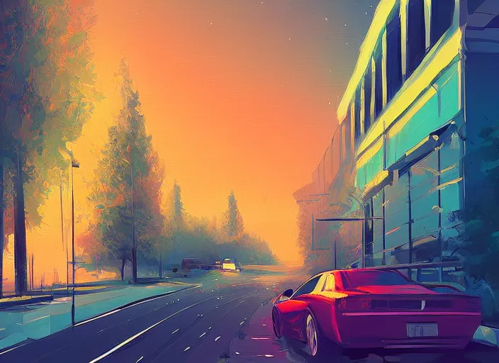 Image similar to A professional digital painting of with strange angles, by Alena Aenami, trending on Artstation