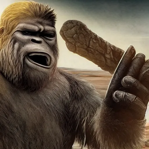 Image similar to bigfoot in mad max