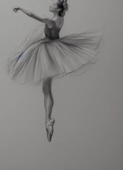 Image similar to gorgeous graceful graphite gesture drawing of a ballerina dancing through time and space, highly detailed, smooth, focus