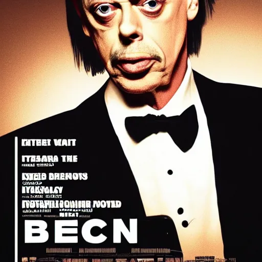 Prompt: Steve buscemi as 007, gritty, movie poster