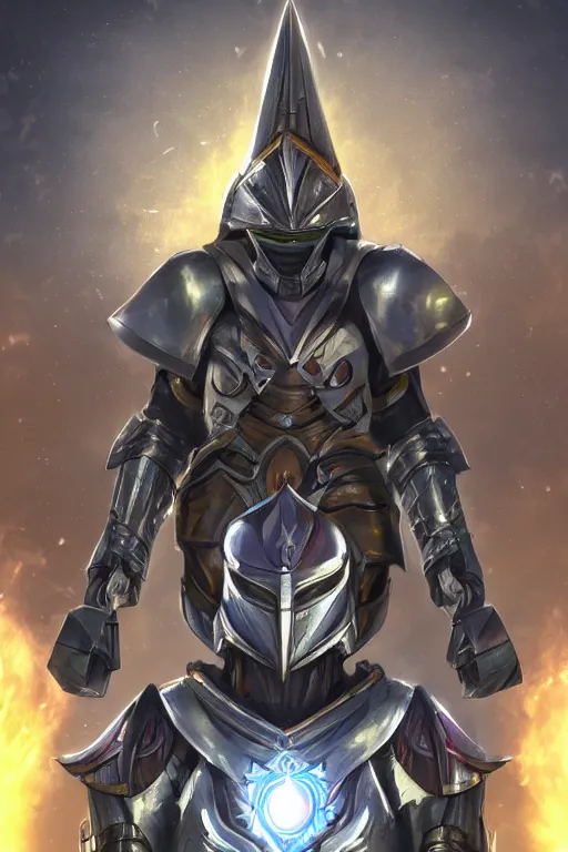 Image similar to helmet armor guardian destiny in witch queen illumination ray tracing hdr fanart arstation by sung choi robot ninja mask and eric pfeiffer and gabriel garza and casper konefal