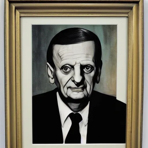 Prompt: A strudio portrait of Olof Palme