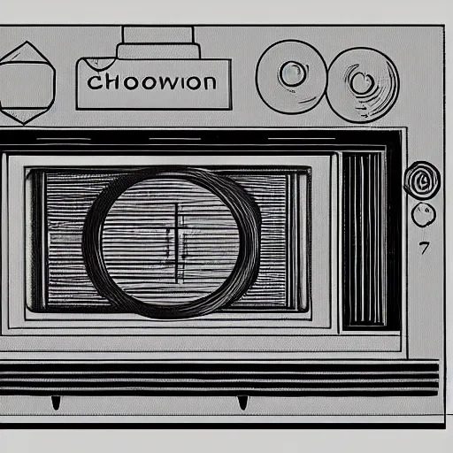 Image similar to ancient blueprint of the chronovisor, a television that takes pictures of the past