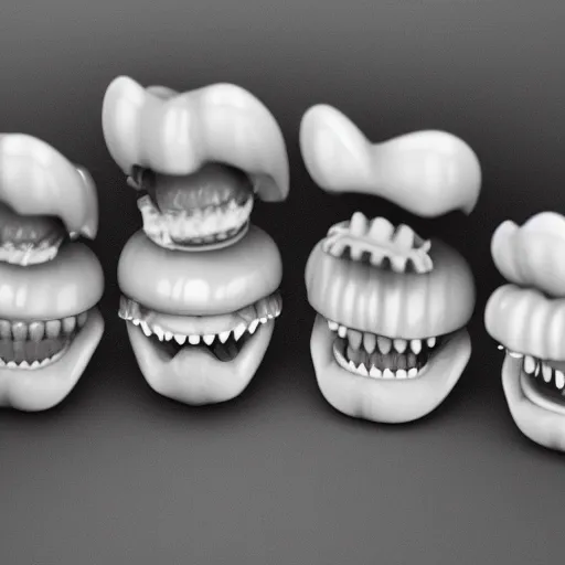 Image similar to a set of false teeth, hyper realistic, photography, 3 5 mm