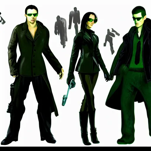 Image similar to the matrix character concepts