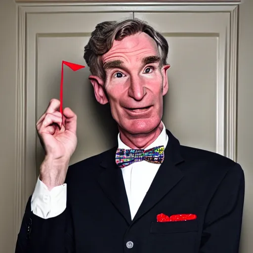 Image similar to Bill nye stuck in the backrooms, high quality