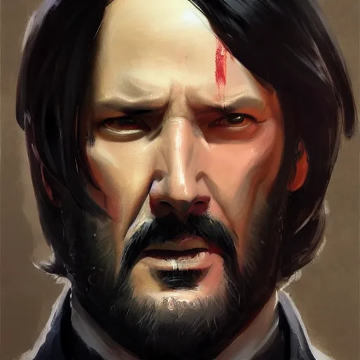 Prompt: greg manchess portrait painting of john wick as overwatch character, medium shot, asymmetrical, profile picture, organic painting, sunny day, matte painting, bold shapes, hard edges, street art, trending on artstation, by huang guangjian, gil elvgren, ruan jia, greg rutkowski, gaston bussiere