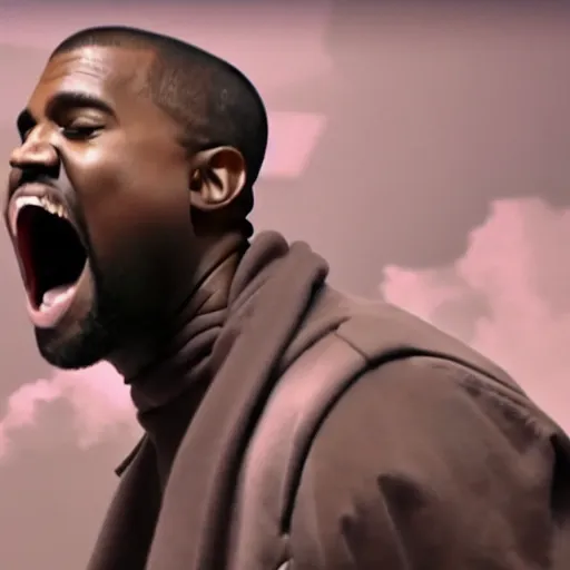 kanye yelling