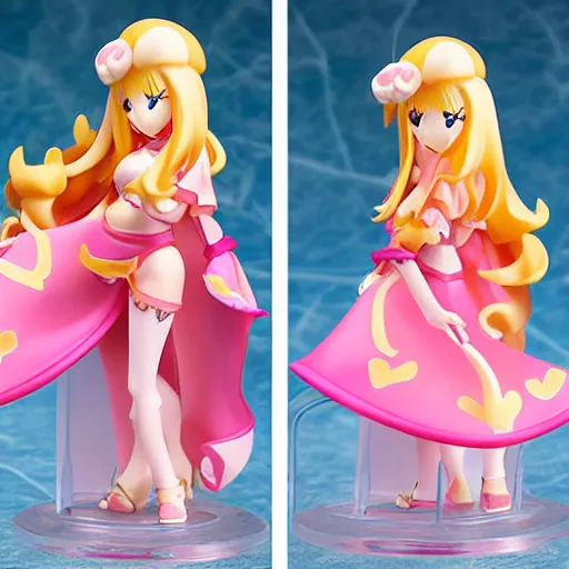 Prompt: princess peach kimono pvc figure by aniplex