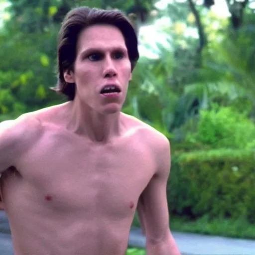 Image similar to Live Action Still of Jerma in Fast Times at Ridgemont High, real life, hyperrealistic, ultra realistic, realistic, highly detailed, epic, HD quality, 8k resolution, body and headshot, film still