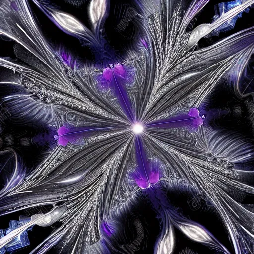 Image similar to wild crystal, dark, directional, floating, pure, fractal, ultra detailed