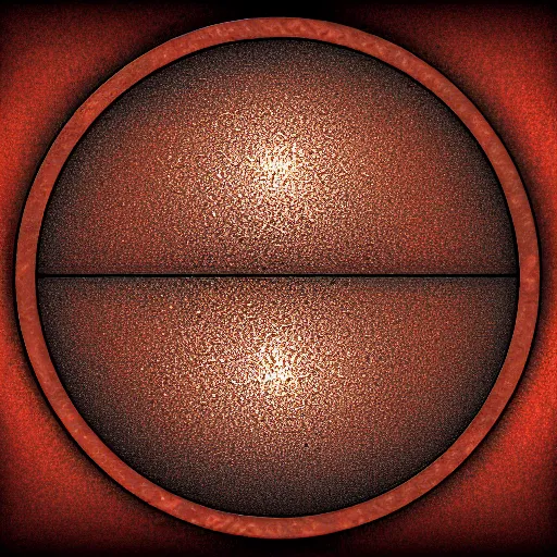 Prompt: ui art of a rusty metallic orb