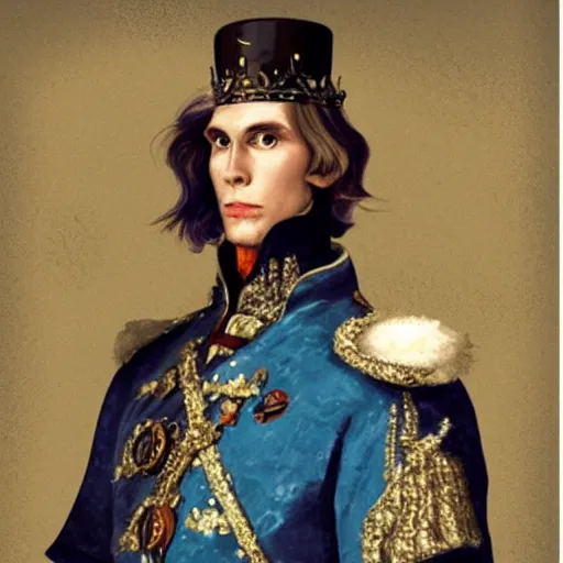 Image similar to jerma as king of england