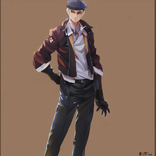 Image similar to anime fully body shot of a school boy dressed in uniform by stanley artgerm lau wlop rossdraws james jean andrei riabovitchev marc _ simonetti and sakimichan tranding on artstation