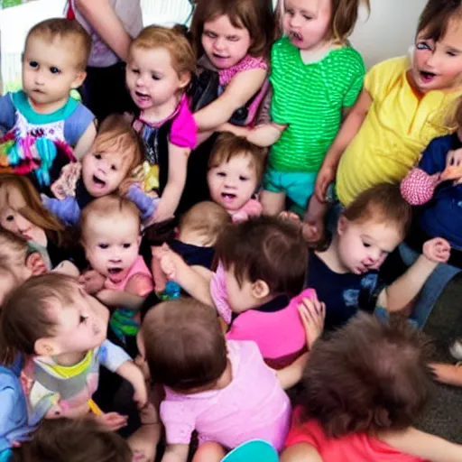 Image similar to mosh pit of infants at day care