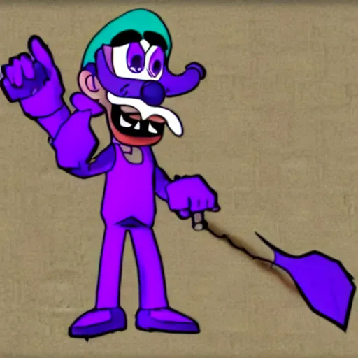 Prompt: waluigi demonology