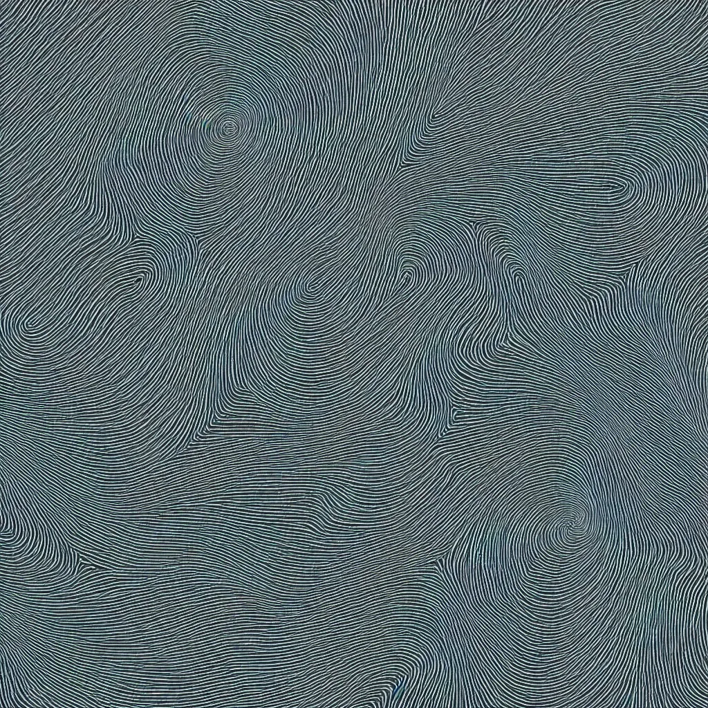 Image similar to the latent space in the folds of a neural network