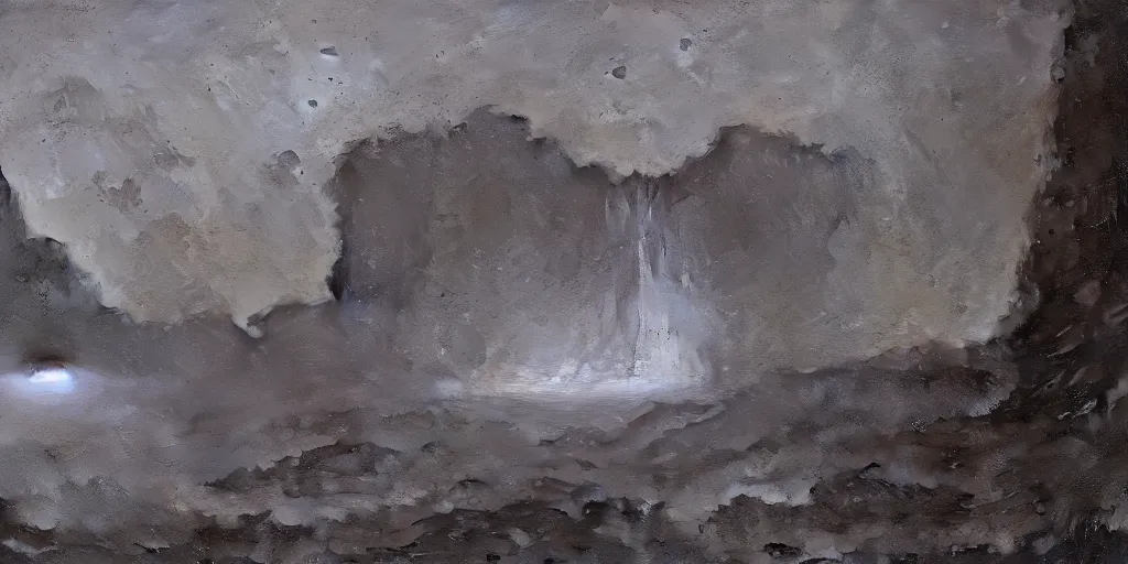 Image similar to A waterfall on the moon, cinematic lighting, detailed oil painting, hyperrealistic, 8k