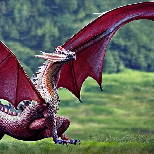 Image similar to photo of a dragon in real life as a real animal