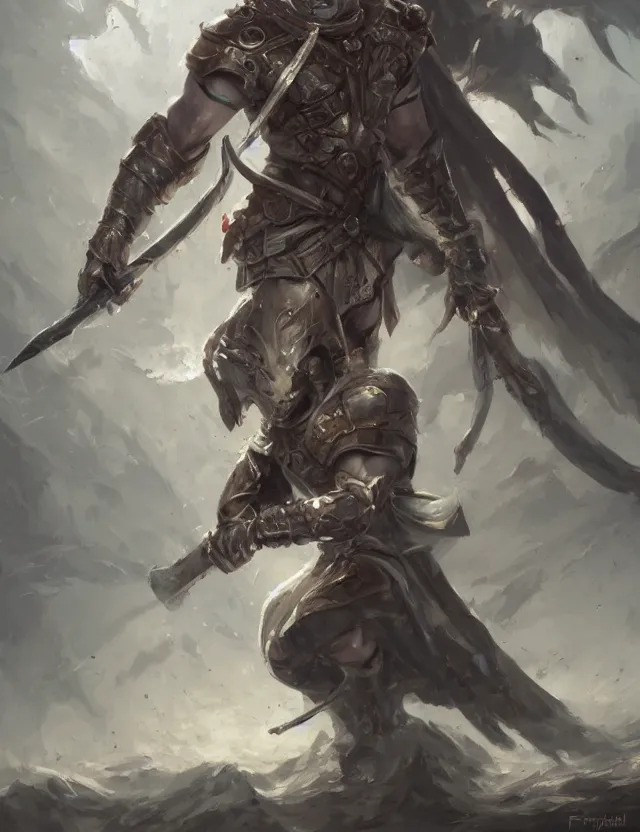 Prompt: an isolated masked warrior in crystalline diamond armour holding a diamond spear, by frank fazetta and peter mohrbacher, trending on artstation, digital art, 4 k resolution, detailed, high quality, hq artwork, coherent, insane detail, concept art, character concept, character full body portrait