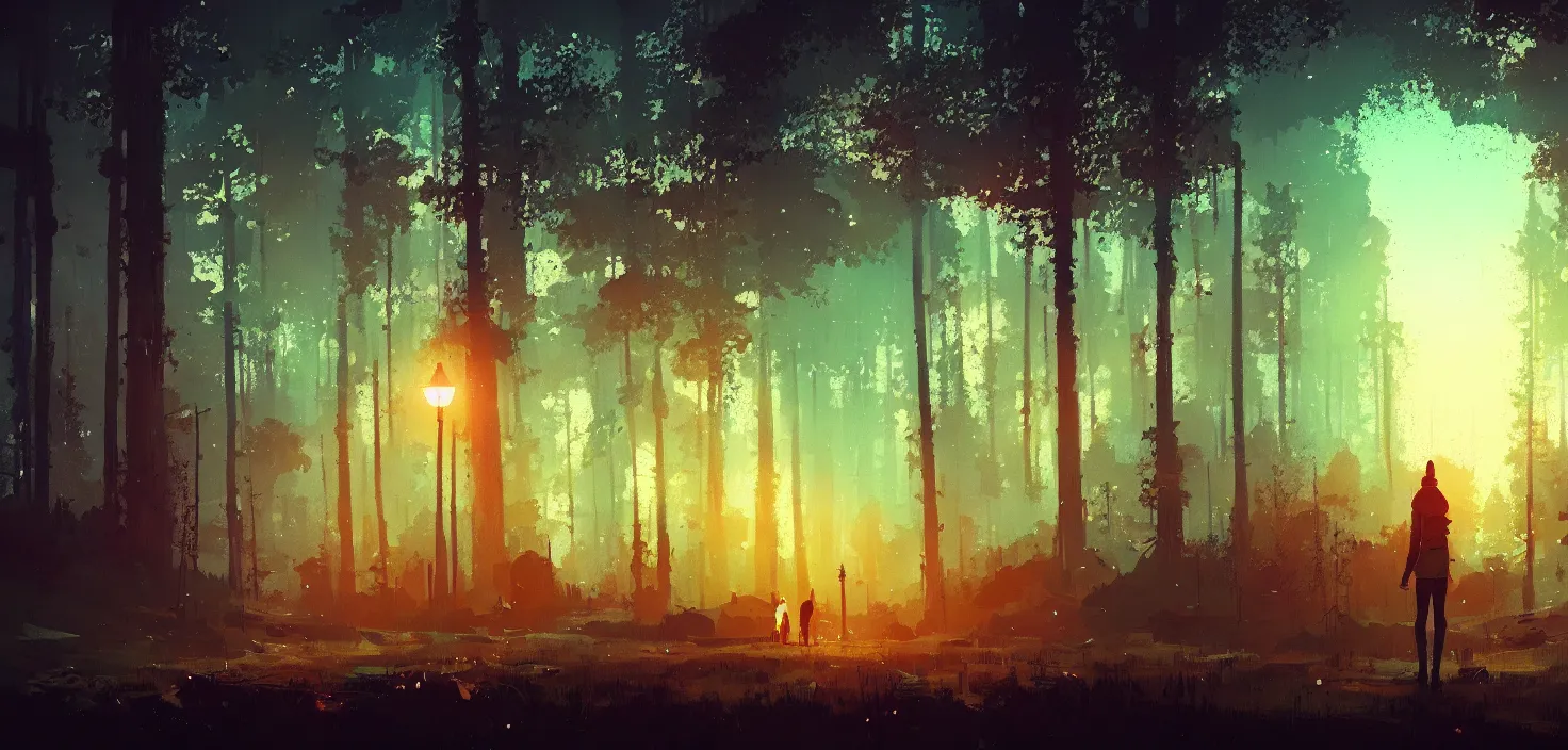 Image similar to landscape, by ismail inceoglu, illustration, bokeh, cinematic, filmic, glamor shot, cinematic lighting, ray tracing reflections, rtx, woodland, cinematic