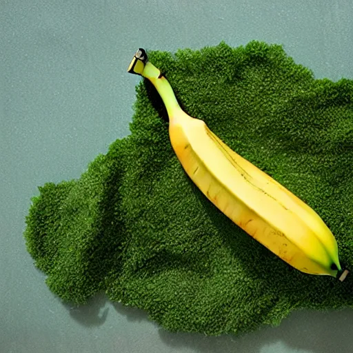 Prompt: banana, island