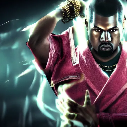 Image similar to Kanye West in Tekken 7,